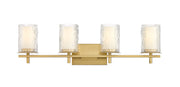 Grayson 4 Light 31" Vanity in Modern Gold