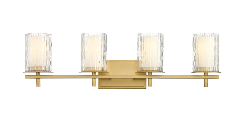 Grayson 4 Light 31" Vanity in Modern Gold