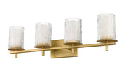 Grayson 4 Light 31" Vanity in Modern Gold