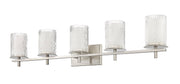 Grayson 5 Light 40" Vanity in Brushed Nickel