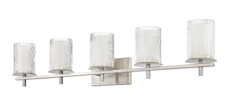 Grayson 5 Light 40" Vanity in Brushed Nickel