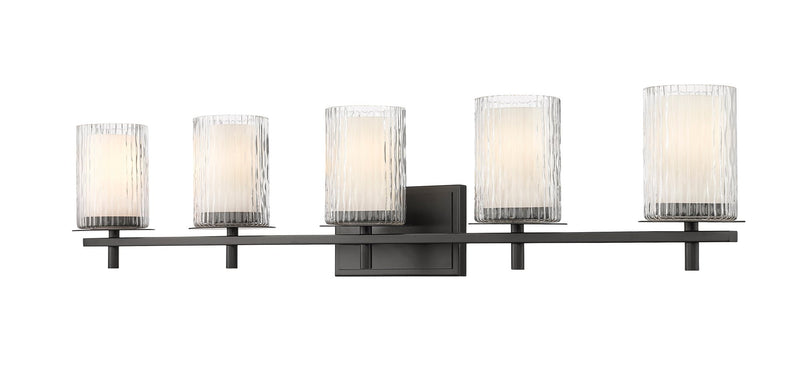 Grayson 5 Light 40" Vanity in Matte Black