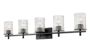 Grayson 5 Light 40" Vanity in Matte Black
