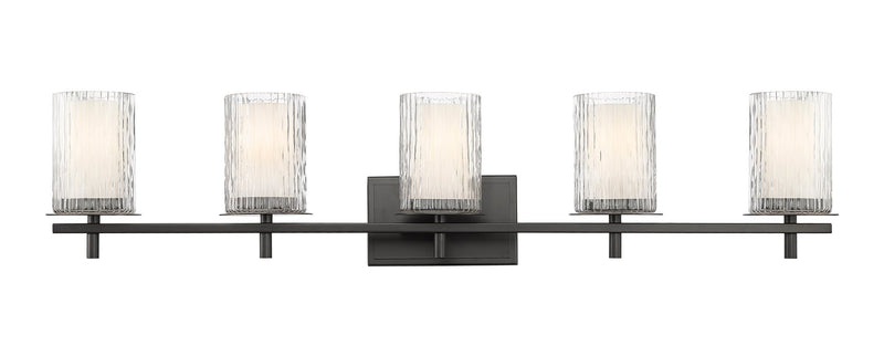 Grayson 5 Light 40" Vanity in Matte Black