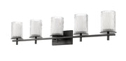 Grayson 5 Light 40" Vanity in Matte Black