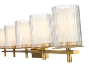 Grayson 5 Light 40" Vanity in Modern Gold