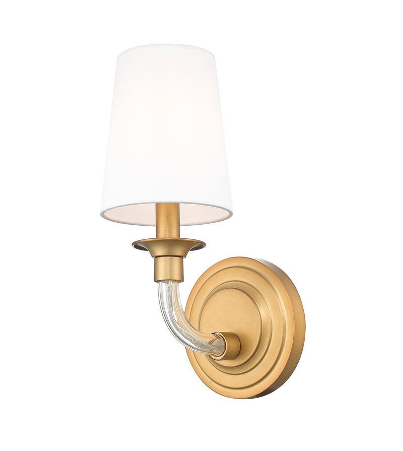 Katerina 1 Light 5.25" Wall Sconce in Rubbed Brass