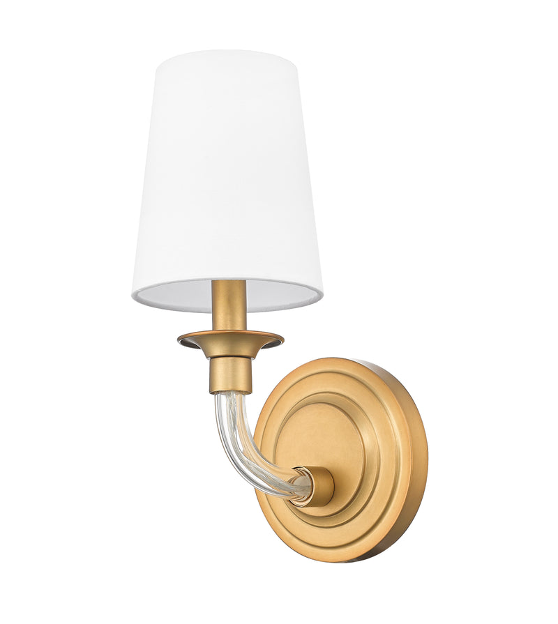 Katerina 1 Light 5.25" Wall Sconce in Rubbed Brass