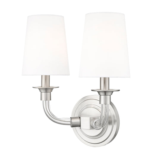 Katerina 2 Light 11.5" Wall Sconce in Brushed Nickel