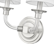 Katerina 2 Light 11.5" Wall Sconce in Brushed Nickel