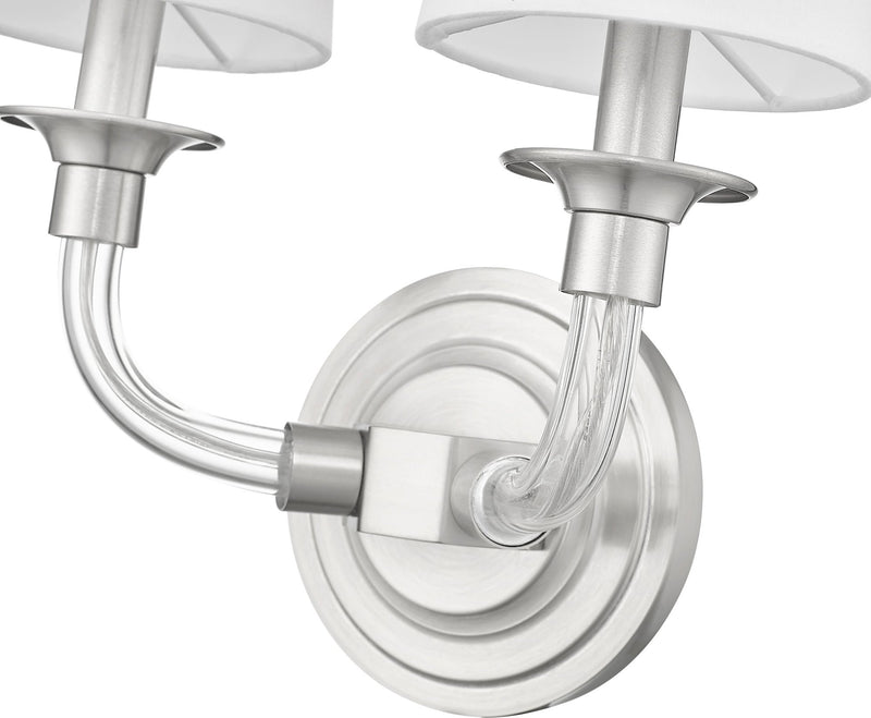 Katerina 2 Light 11.5" Wall Sconce in Brushed Nickel