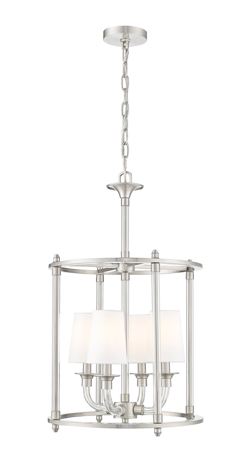 Katerina 4 Light 16" Pendant in Brushed Nickel
