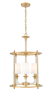 Katerina 4 Light 16" Pendant in Rubbed Brass