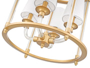 Katerina 4 Light 16" Pendant in Rubbed Brass