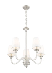 Katerina 5 Light 24" Chandelier in Brushed Nickel