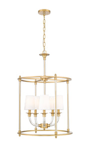Katerina 5 Light 20" Pendant in Rubbed Brass