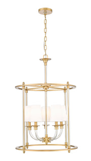 Katerina 5 Light 20" Pendant in Rubbed Brass