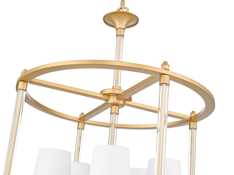Katerina 5 Light 20" Pendant in Rubbed Brass