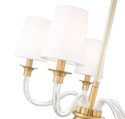 Katerina 5 Light 24" Chandelier in Rubbed Brass