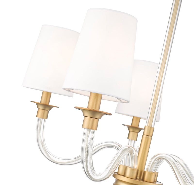 Katerina 5 Light 24" Chandelier in Rubbed Brass