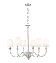 Katerina 6 Light 32" Chandelier in Brushed Nickel