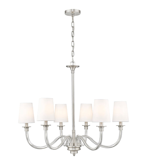 Katerina 6 Light 32" Chandelier in Brushed Nickel