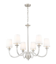 Katerina 6 Light 32" Chandelier in Brushed Nickel
