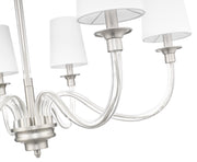 Katerina 6 Light 32" Chandelier in Brushed Nickel