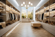 Katerina 6 Light 32" Chandelier in Rubbed Brass in a room setting