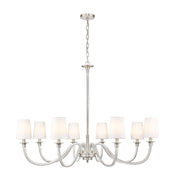 Katerina 8 Light 46" Chandelier in Brushed Nickel