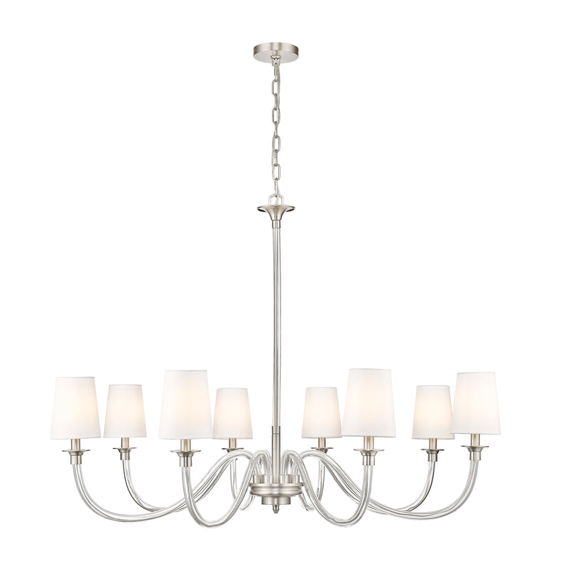 Katerina 8 Light 46" Chandelier in Brushed Nickel