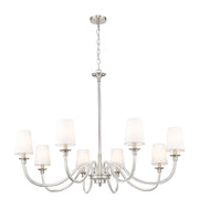 Katerina 8 Light 46" Chandelier in Brushed Nickel