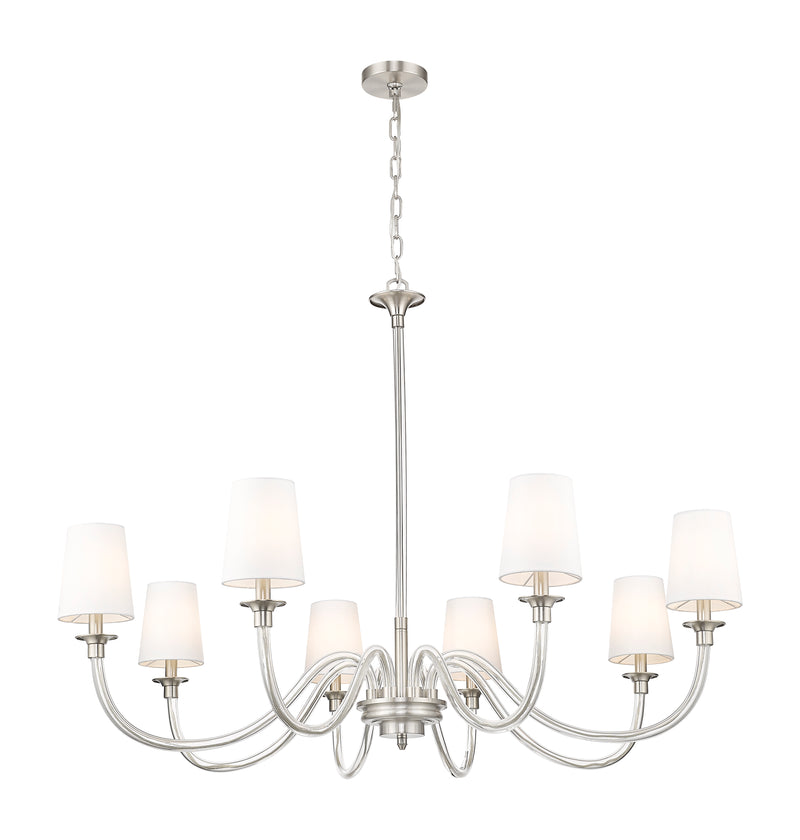 Katerina 8 Light 46" Chandelier in Brushed Nickel