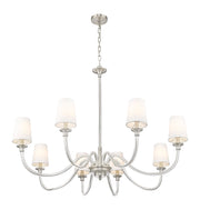 Katerina 8 Light 46" Chandelier in Brushed Nickel