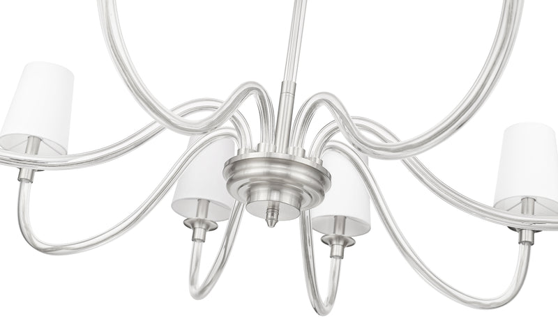 Katerina 8 Light 46" Chandelier in Brushed Nickel