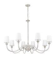 Katerina 8 Light 46" Chandelier in Brushed Nickel