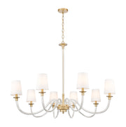 Katerina 8 Light 46" Chandelier in Rubbed Brass