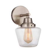 Essex 1 Light 9" Wall Sconce in Brushed Polished Nickel