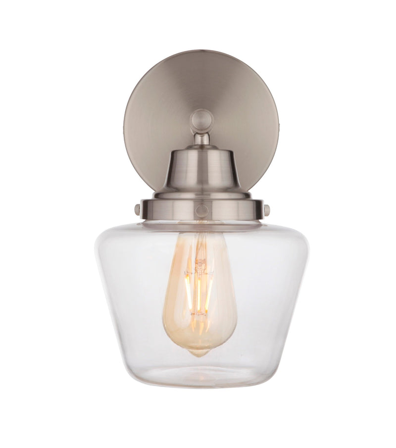 Essex 1 Light 9" Wall Sconce in Brushed Polished Nickel