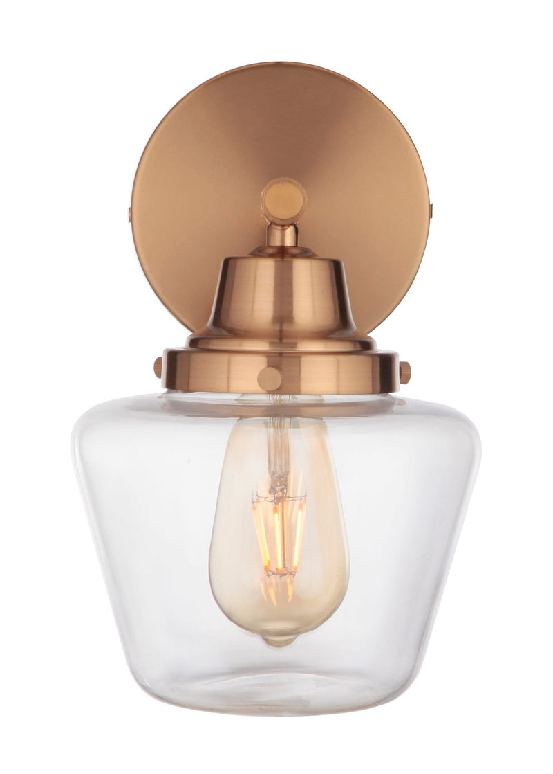 Essex 1 Light 9" Wall Sconce in Satin Brass