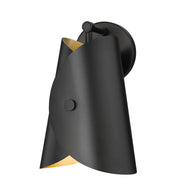 Salone 1 Light 7" Wall Sconce in Matte Black