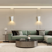 Salone 1 Light 7" Wall Sconce in Matte White in a room setting