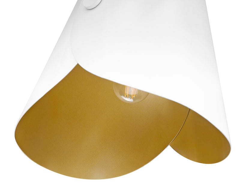 Salone 1 Light 10" Pendant in Matte White