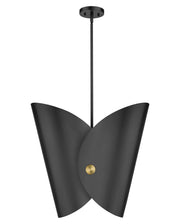 Salone 1 Light 14.25" Pendant in Matte Black