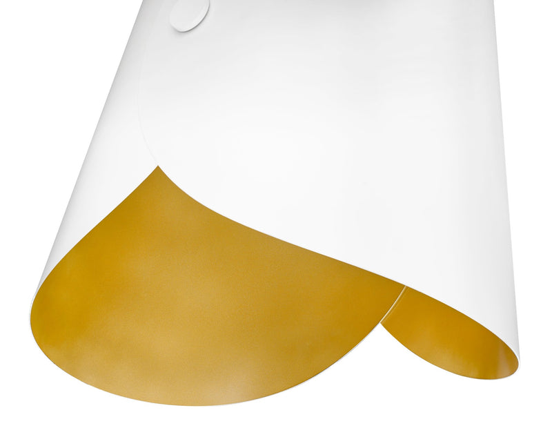Salone 1 Light 14.25" Pendant in Matte White