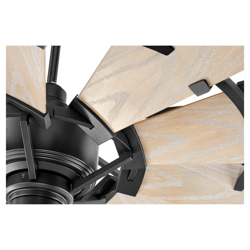 Windmill 52" 10-Blade Indoor/Outdoor Ceiling Fan in Textured Black