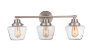 Essex 3 Light 27.75" Vanity in Brushed Polished Nickel
