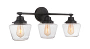 Essex 3 Light 27.75" Vanity in Flat Black