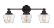 Essex 3 Light 27.75" Vanity in Flat Black