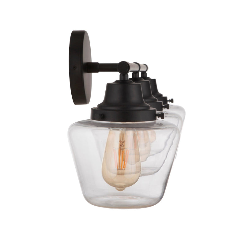 Essex 3 Light 27.75" Vanity in Flat Black